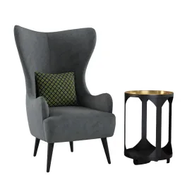 Grey armchair